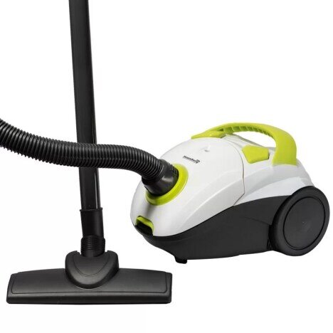 Aspirator cu sac Hausberg HB-2080VR Cyclone Vacuum Cleaner, 1.5L, 700W, 85dB, Alb/Verde