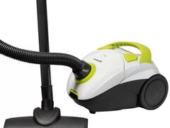 Aspirator cu sac Hausberg HB-2080VR Cyclone Vacuum Cleaner, 1.5L, 700W, 85dB, Alb/Verde